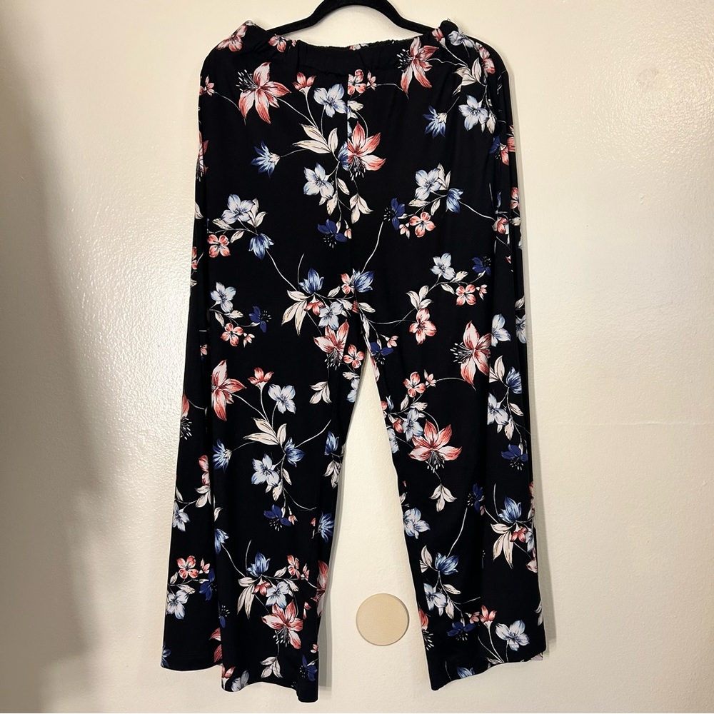 Floral Wide Leg Women's Pants
